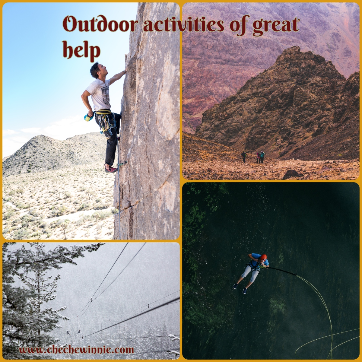 Outdoor activities of great help