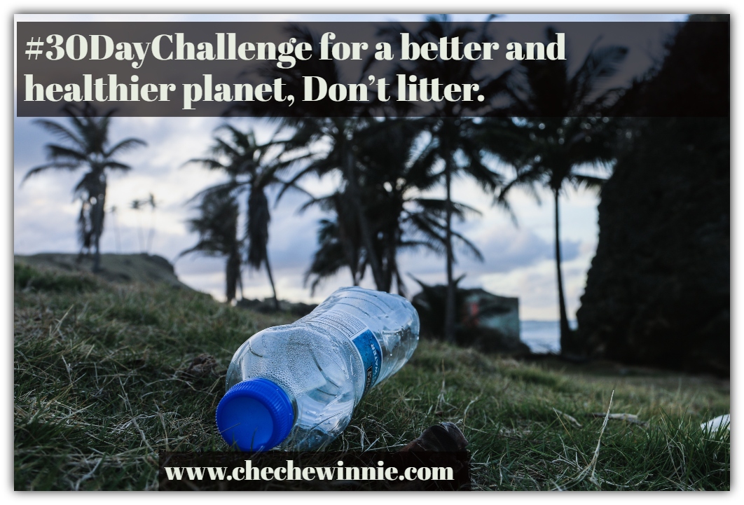 #30DayChallenge for a better and healthier planet, Don’t litter.
