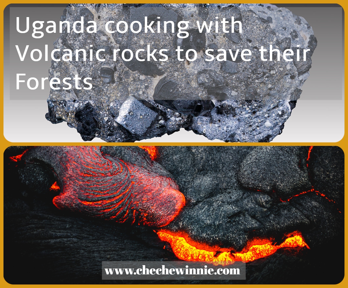 Uganda cooking with Volcanic rocks to save their Forests