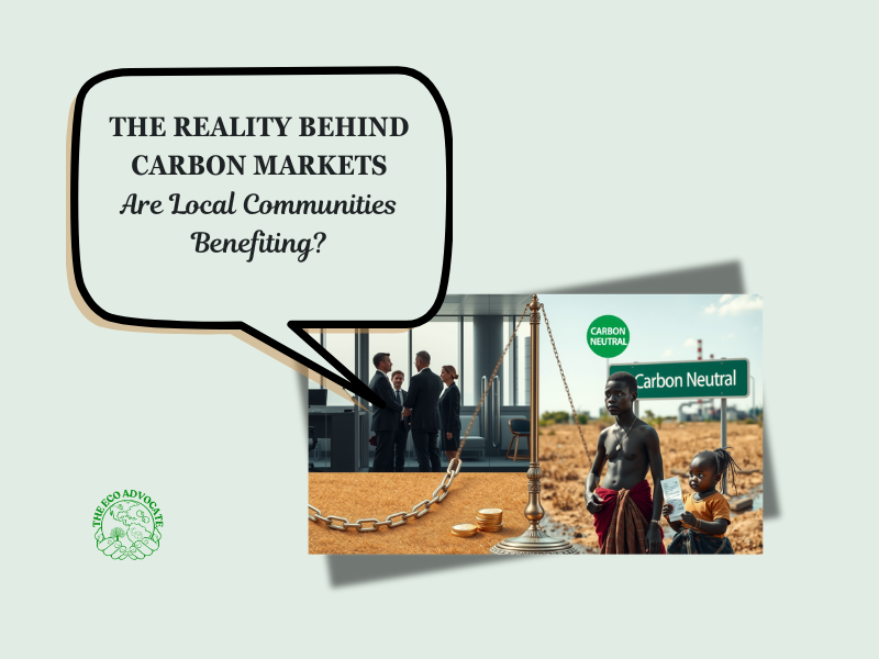 The Reality Behind Carbon Markets: Are Local Communities Benefiting?