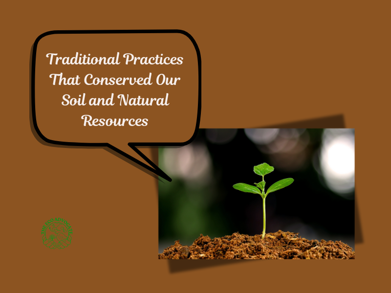 Traditional Practices That Conserved Our Soil and Natural Resources