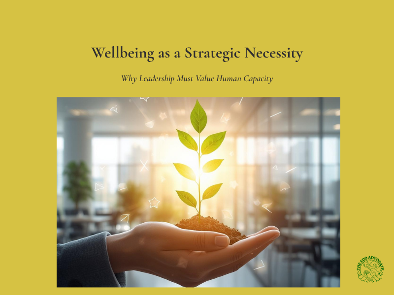 Wellbeing as a Strategic Necessity: Why Leadership Must Value Human Capacity