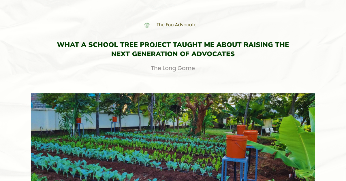What a School Tree Project Taught Me About Raising the Next Generation of Advocates